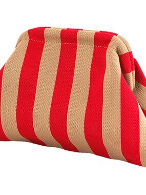Clutch Purses for Women 2026 Summer Beach Woven Crochet Bag Dumpling Striped Ruc